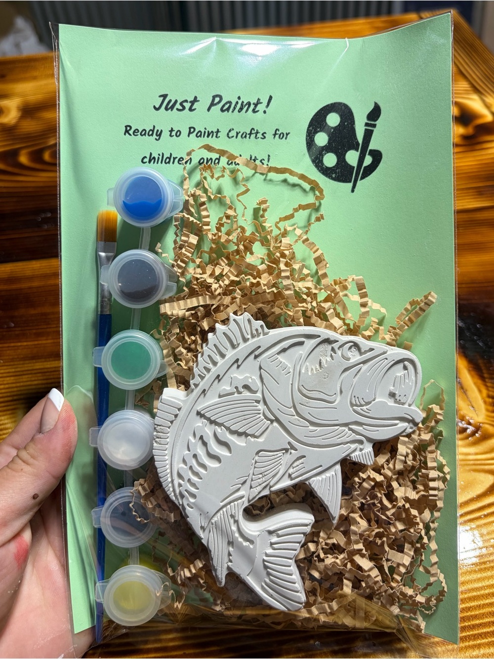 Fish Paint Kit – White Fish Figurine with Paints
